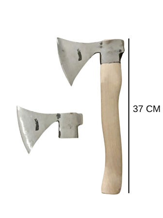 Survival El Baltası - Kısa Saplı Kamp Baltası - Yüksek Karbon Çelik Outdoor