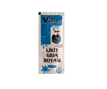 Visser Likit Gıda Boyası Mavi 12 ML