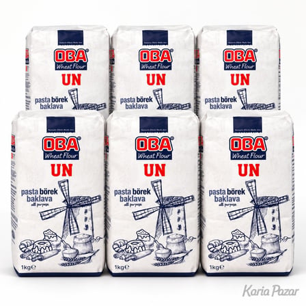 Oba Buğday Unu 6X1 kg | 6lı Ekonomik Paket