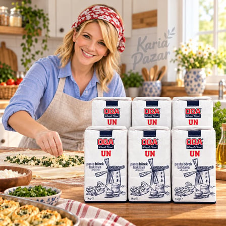 Oba Buğday Unu 6X1 kg | 6lı Ekonomik Paket