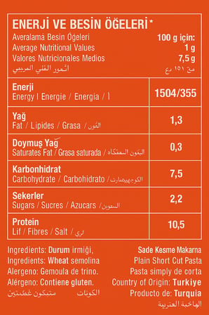 Oba Fiyonk Makarna 5 Kg X 4 Adet | Kalabalık Sofra Paketi