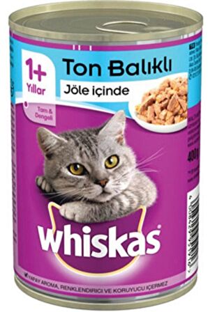 Whiskas Ton Balıklı 400 gr 12'li Yetişkin Kedi Konservesi