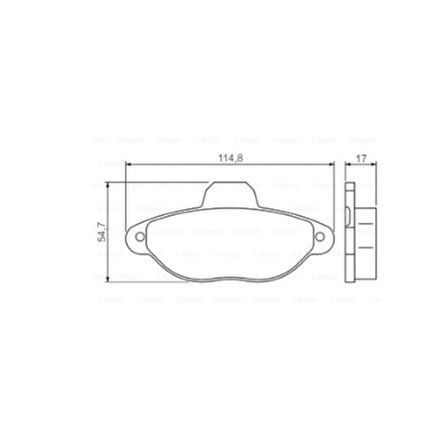 Fiat Panda Punto 0986TB2225 ÖN FREN BALATASI Bosch