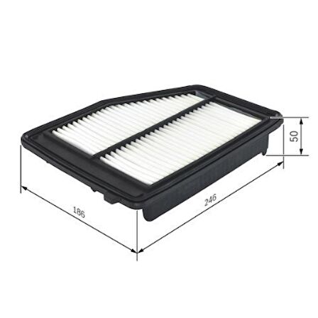 Honda Civic 1.6 1.8 Vtec 2012 sonrası F026400412 HAVA FİLTRESİ BOSCH