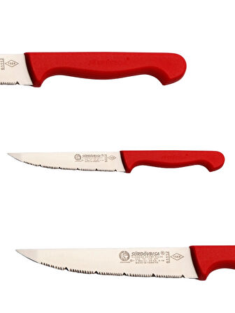 Sürdövbisa F61112 Plastik Pimsiz Sap Lazer Sebze Bıçağı (Siyah sap)