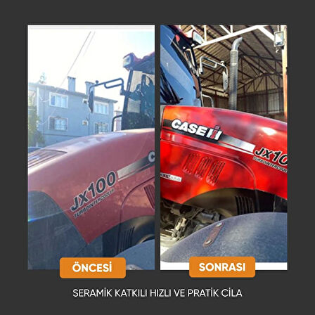 Seramik Katkılı Hızlı ve  Pratik Cila 750ml. + Premium %60 Cilalı Oto Şampuanı 750ml.