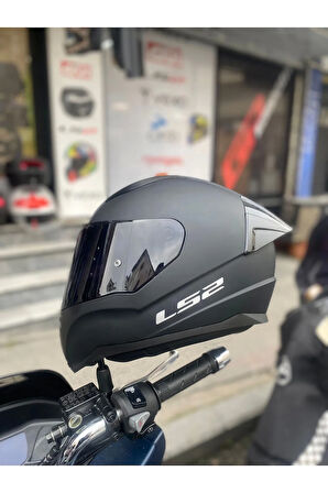 Rapıd Mat Siyah Kask - Siyah Vizör Spoiler