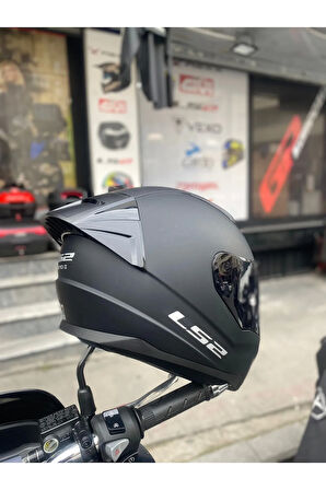 Rapıd Mat Siyah Kask - Siyah Vizör Spoiler