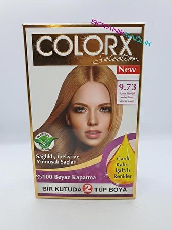 Colorx Saç Boyası İkili Set - 9.73 KAHVE KÖPÜĞÜ