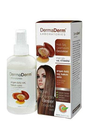 Dermaderm Argan Yağı Özlü Saç Bakım Sütü 250 ML