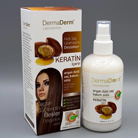 Dermaderm Argan Yağı Özlü Saç Bakım Sütü 250 ML