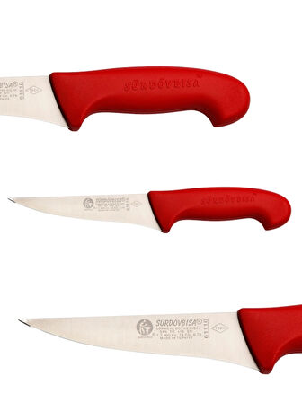 Sürdövbisa F61116 PLASTİK Pimsiz Sap Kasap Bıçağı