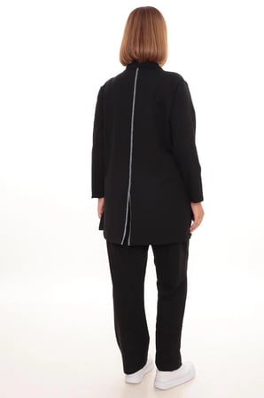 Büyük Beden Hırka Sweatshirt & Pantolon İkili Takım Kadın