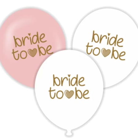 12" BRİDE TO BE HAZIR BASKILI BALON KARIŞIK 1+1 - 100 ADET