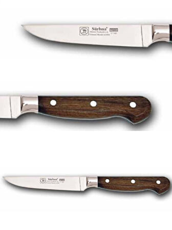 Sürbisa Ahşap Saplı Yöresel Mutfak Bıçağı 61004-YM 10.0 cm