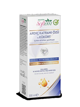 Softem Ardıç Katranı Özü ve Kükürt İçeren Şampuan - 300 ml