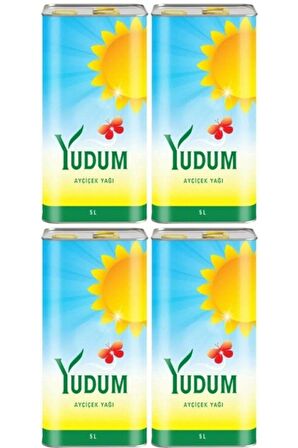 Yudum Rafine Organik Ayçiçek Yağı 5 lt Teneke