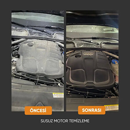 Susuz Motor Temizleme Spreyi 500 Ml + Seramik Katkılı Hızlı ve Pratik Cila 750 Ml (MUHTEŞEM 2'Lİ)