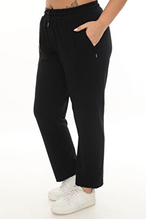 Rahat Kalıp Büyük Beden Kadın Cotton Eşofman Altı