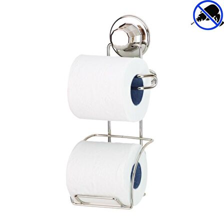 Vakumlu Tuvalet Kağıdı Askısı Yedekli 2 li