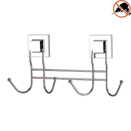 Banyo Havlu Askısı 4'lü Paslanmaz Krom EasyFix
