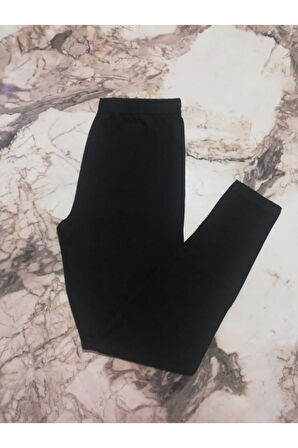 Kadın Düz Desensiz Uzun Kadın Yüksek Bel Penye Tayt Pantolon