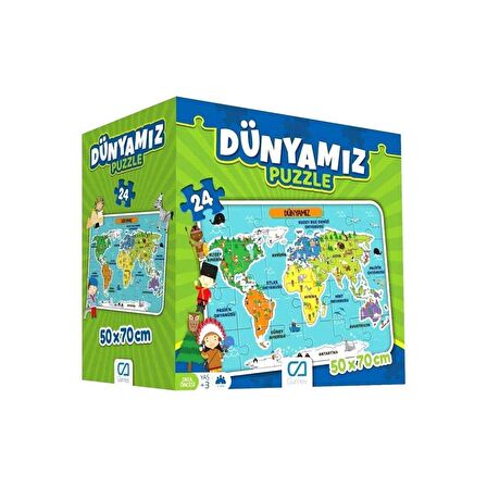 5025 CA Games, Dünyamız 24 Parça Puzzle / +3 yaş