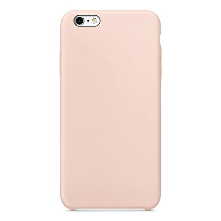 Apple iPhone 6S Altı Açık Liquit Lansman Silikon Toz Pembe