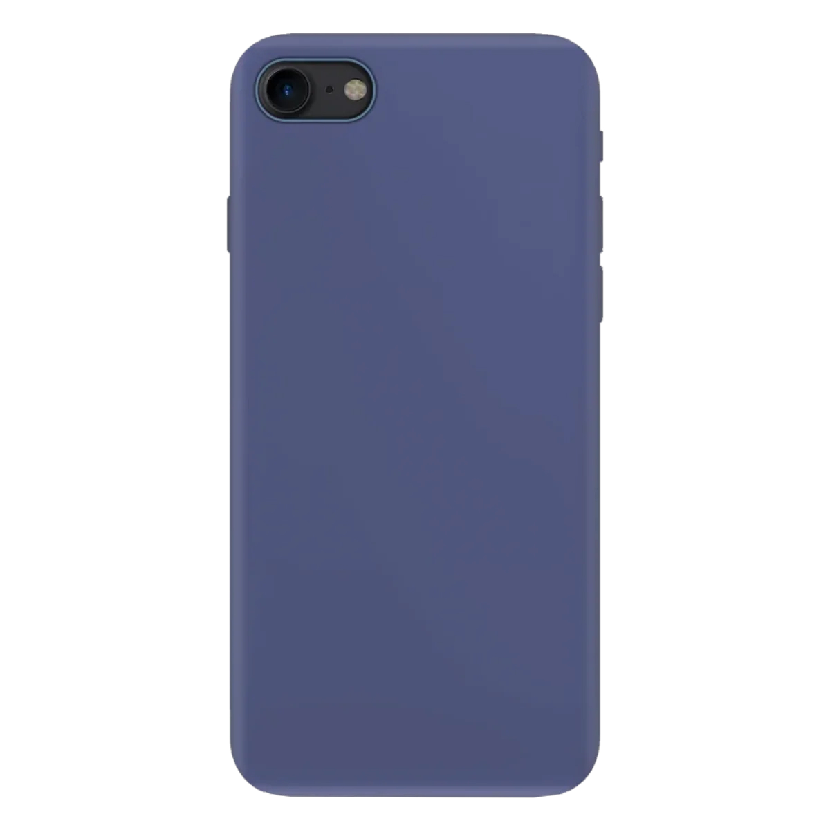 Apple iPhone 7 İnce Mat Silikon Kılıf Lacivert