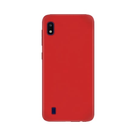 Samsung Galaxy A10 İnce Mat Silikon Kılıf Kırmızı