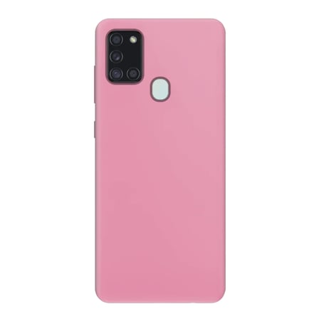 Samsung Galaxy A21S İnce Mat Silikon Kılıf Pembe