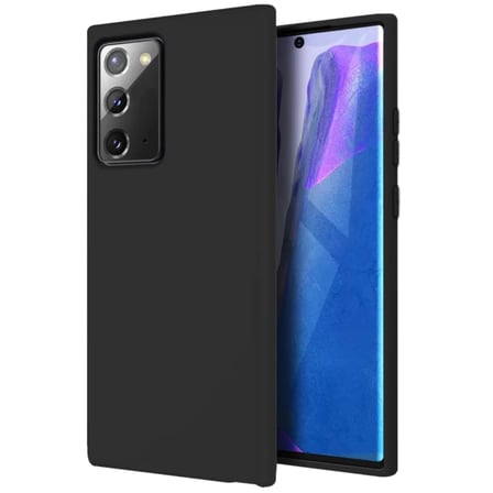 Samsung Galaxy Note 20 İnce Mat Silikon Kılıf Siyah