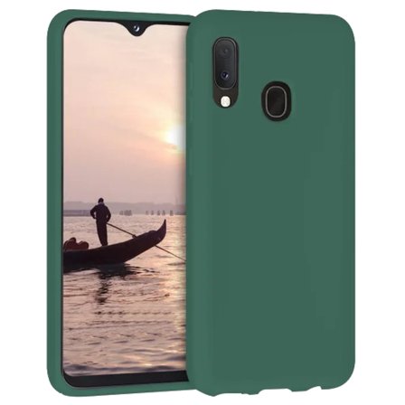 Samsung Galaxy A70 İnce Mat Silikon Kılıf Haki