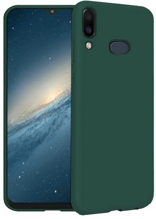 Samsung Galaxy A10S İnce Mat Silikon Kılıf Haki