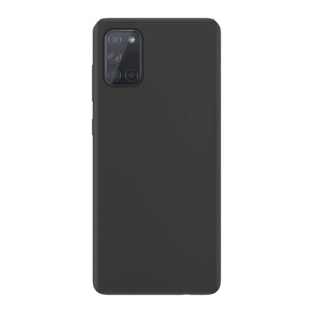 Samsung Galaxy A31 İnce Mat Silikon Kılıf Siyah