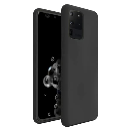 Samsung Galaxy S20 Ultra İnce Mat Silikon Kılıf Siyah