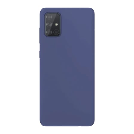 Samsung Galaxy A71 İnce Mat Silikon Kılıf Lacivert