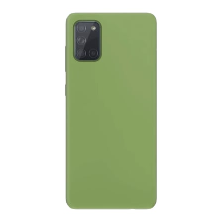 Samsung Galaxy A51 İnce Mat Silikon Kılıf Yeşil