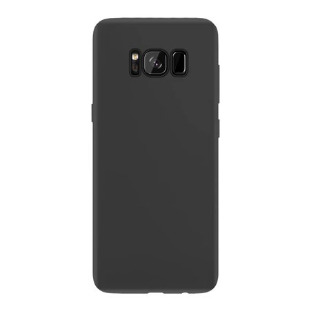 Samsung Galaxy S8 İnce Mat Silikon Kılıf Siyah
