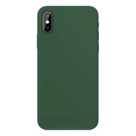 Apple iPhone XS İnce Mat Silikon Kılıf Haki