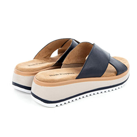Hush Puppies Hou 624203 Hakiki Deri Kadın Terlik Lacivert