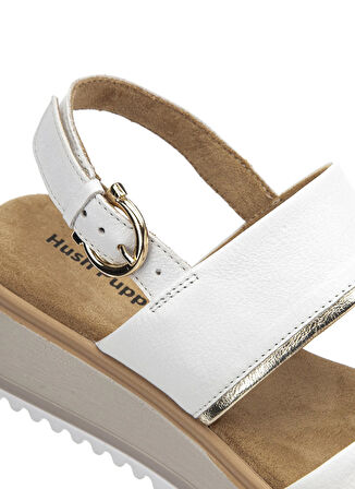 Hush Puppies Deri Beyaz Kadın Sandalet Feliz