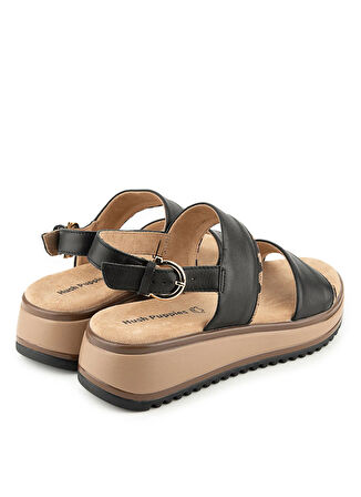 Hush Puppies Deri Siyah Kadın Sandalet Feliz