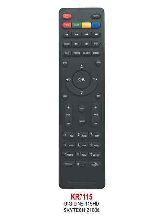 Uyumlu DIGILINE 115 HD UYDU KUMANDASI
