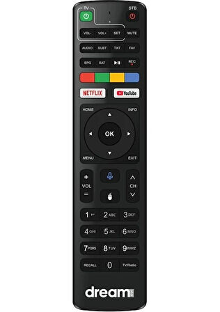 Dreamstar Android Kumandası (Bluetooth A5 ve A4 Modeller Için)