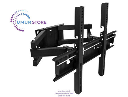 Simfer 43SFS4N Uyumlu 42”- 55”- 65”- 75” inç Lcd Led Ekran Tv Hareketli Askı Aparatı