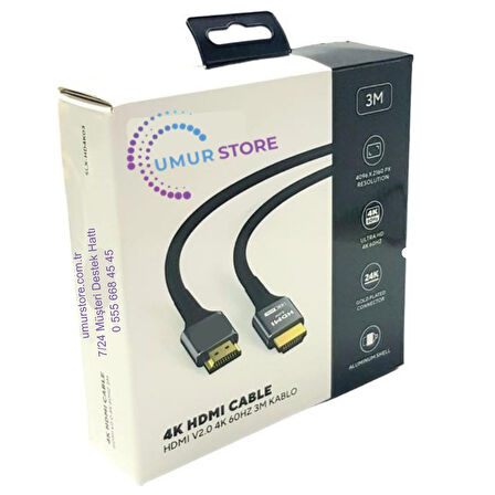 4K 3mt HDMI Kablo V2.0 60HZ