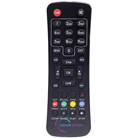 Amstrad 1171A Kayıtlı Uydu Alıcı Kumandası