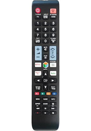 Samsung Uyumlu Prime Video Rakuten Hulu Tuşlu Lcd Led Tv Kumandası