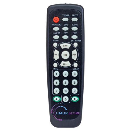 Korax SD Uydu Alıcı Kumandası